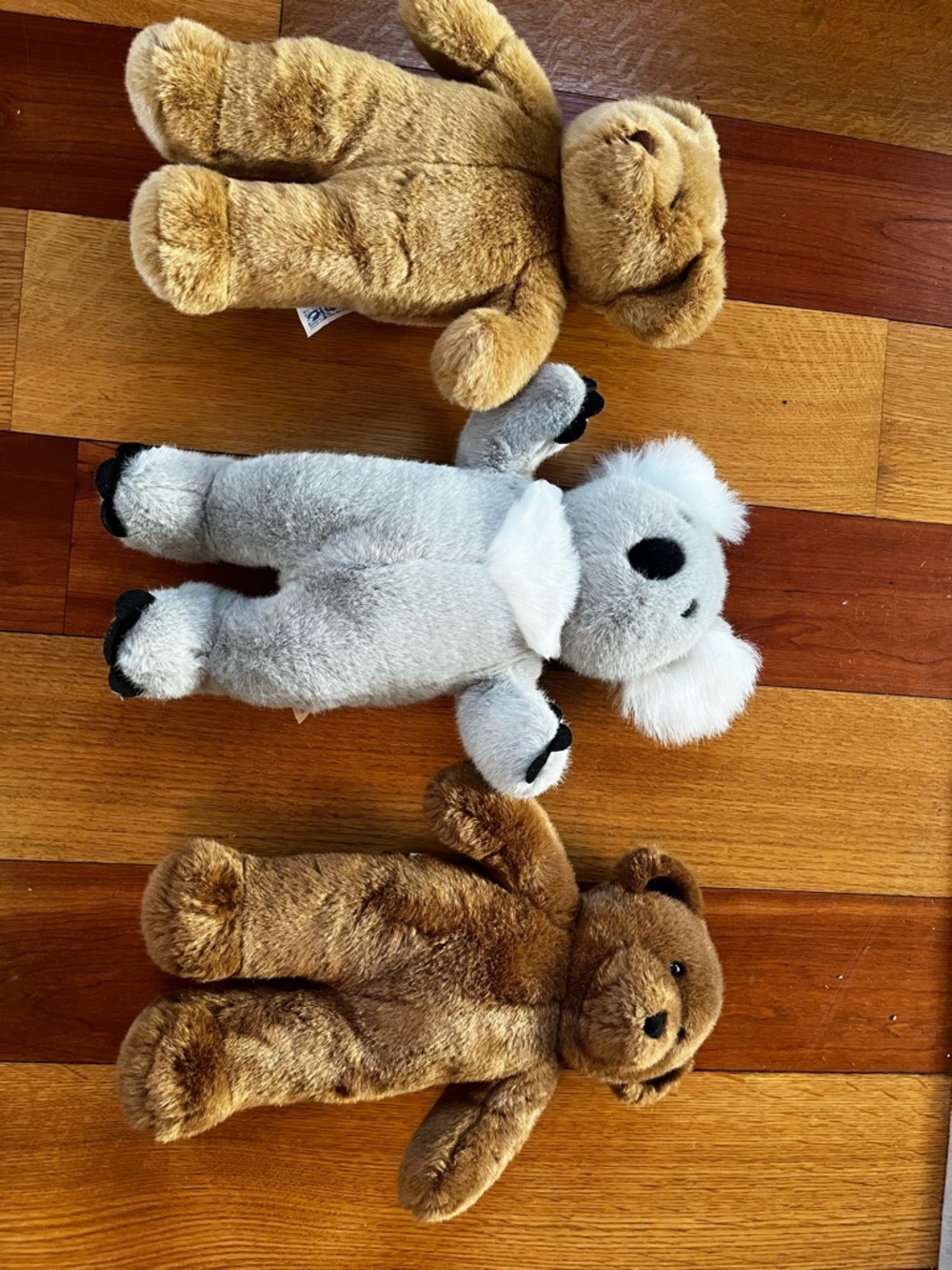 Build-A-Bear Plush Trio - Brown & Gray Koala and Bears
